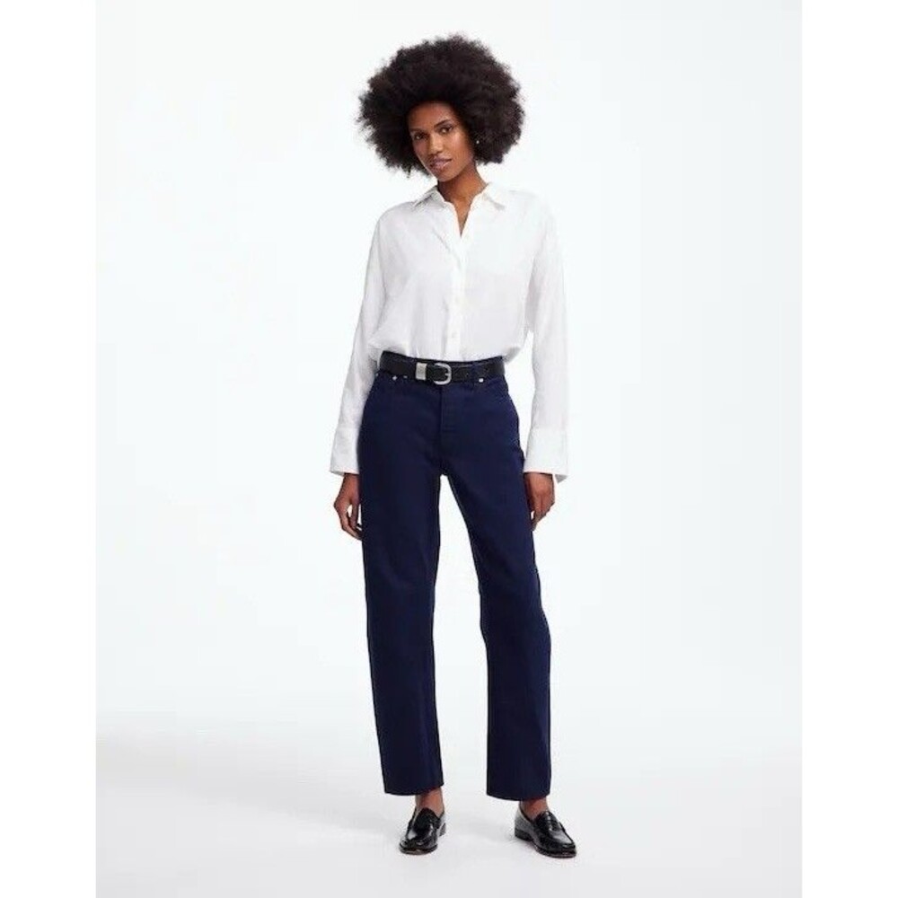 Madewell The Darted Barrel Leg Jean Garment Dyed Denim Size 30